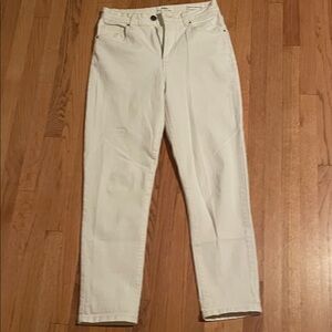 Cotton On Classic White Straight-Leg Women's Jeans — High Rise